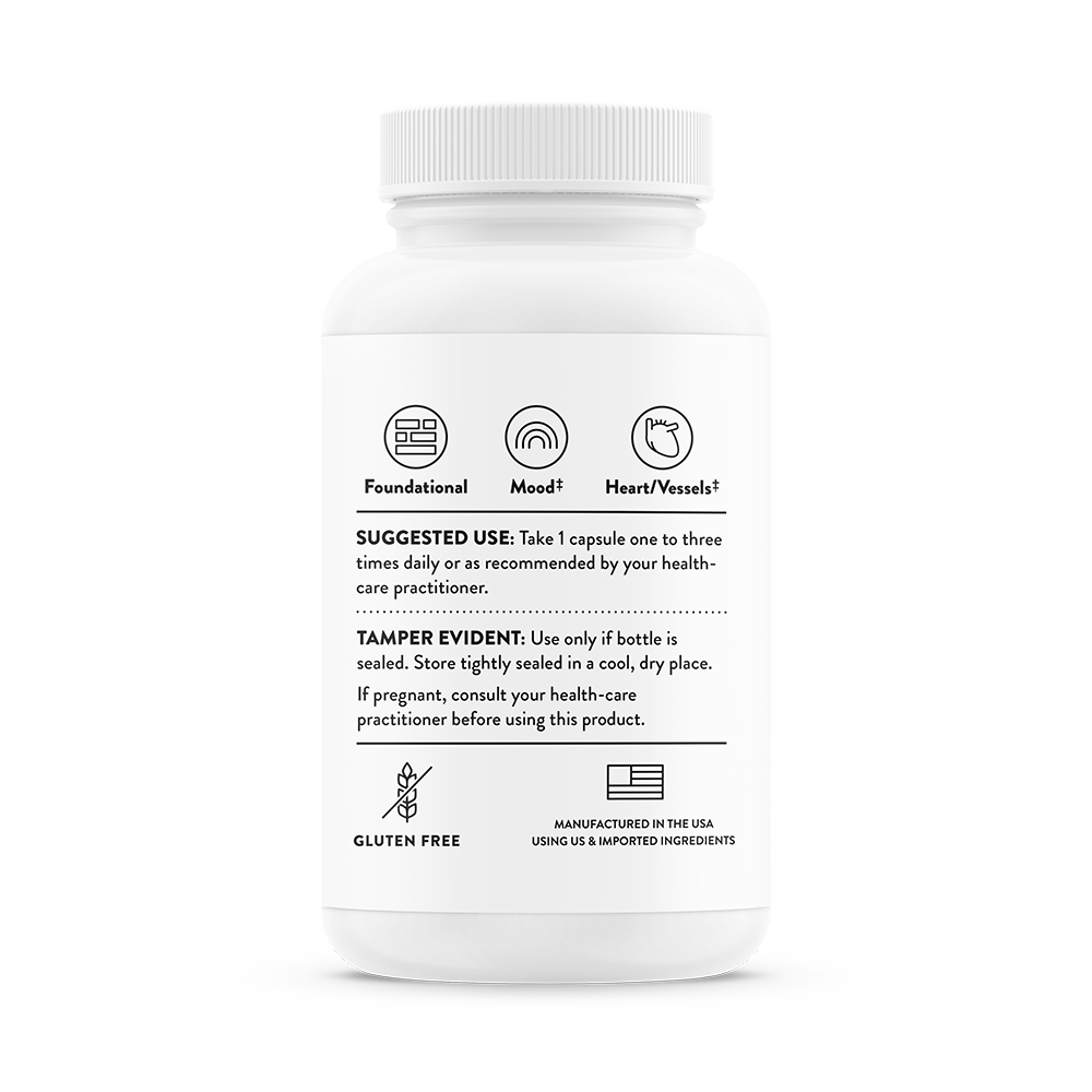 Thorne 5-MTHF (L-5-Methyltetrahydrofolate) – side view