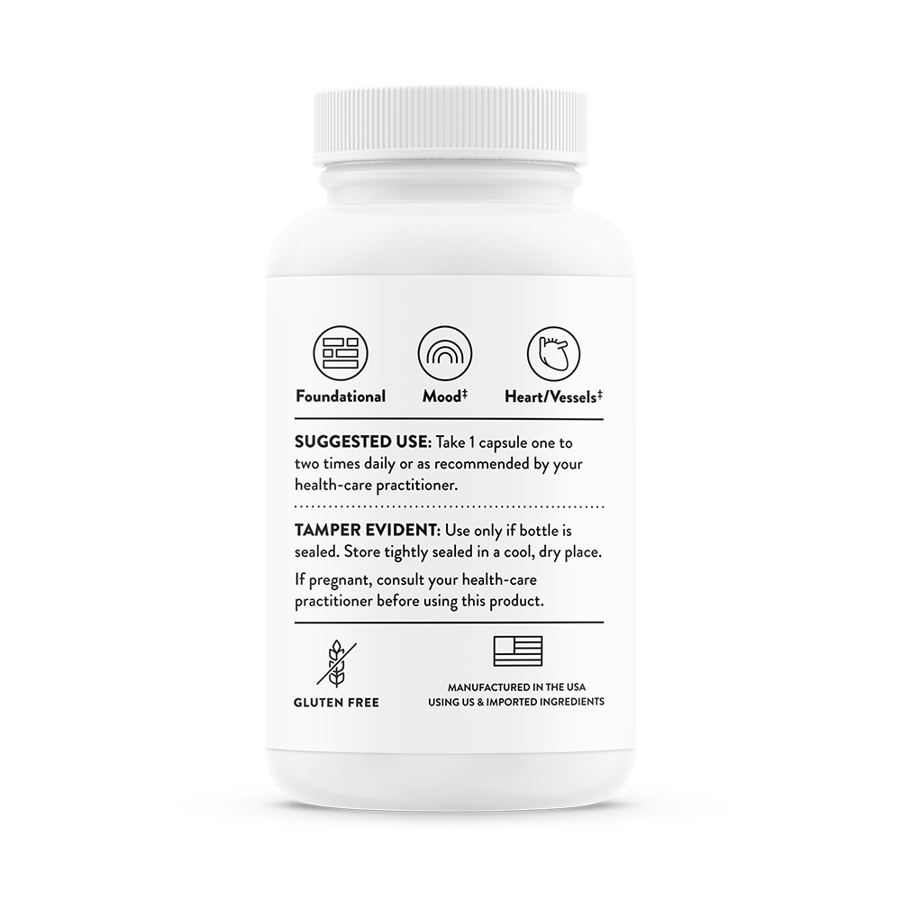 Thorne 5-MTHF (L-5-Methyltetrahydrofolate) – side view