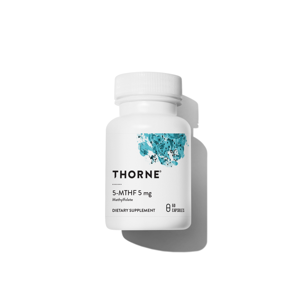 Thorne 5-MTHF (L-5-Methyltetrahydrofolate) – flatlay view