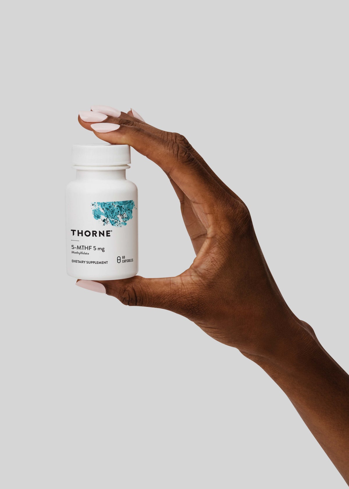 Thorne 5-MTHF (L-5-Methyltetrahydrofolate) – hand view