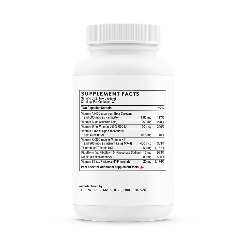 Thorne Basic Nutrients 2/Day – back view