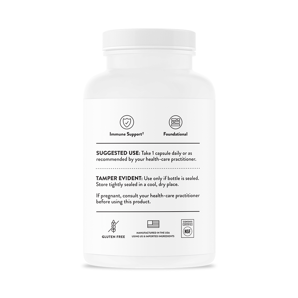 Thorne Vitamin C – side view