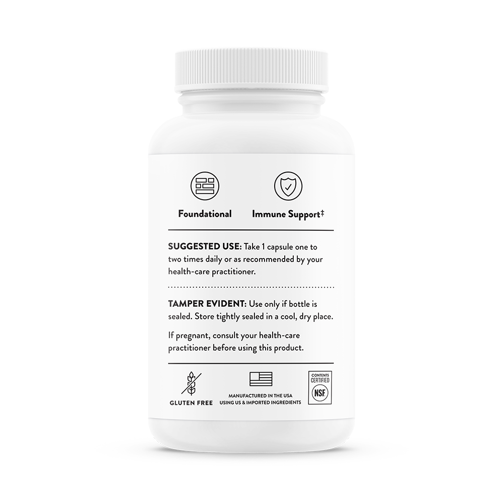 Thorne Zinc Bisglycinate – side view